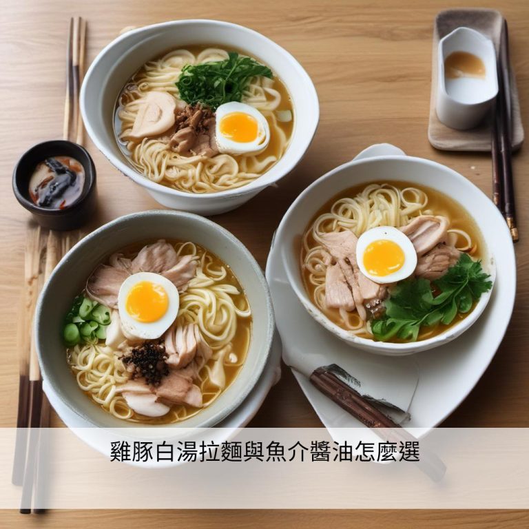 雞豚白湯拉麵與魚介醬油怎麼選
