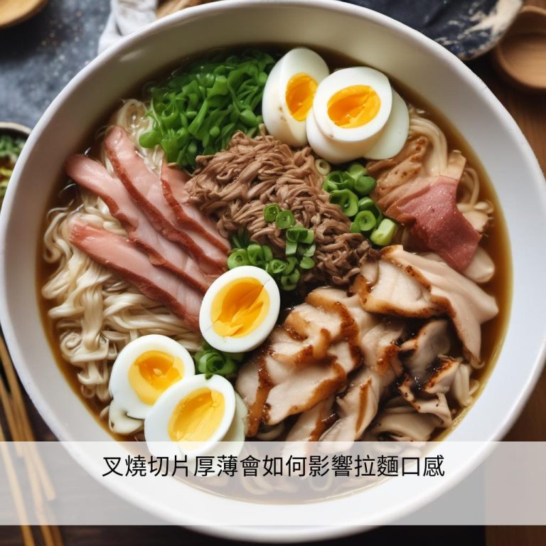 叉燒切片厚薄會如何影響拉麵口感