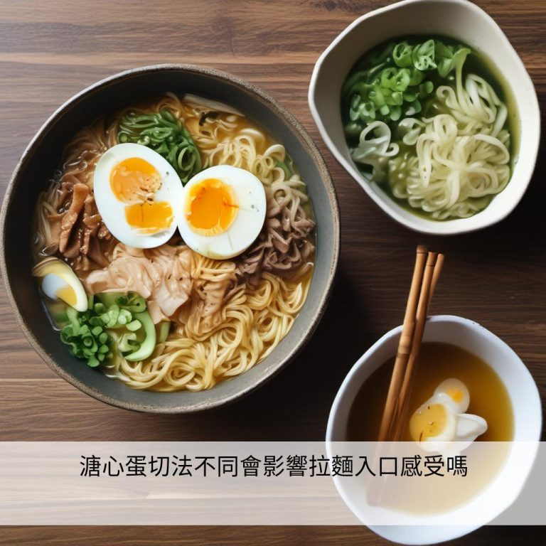 溏心蛋切法不同會影響拉麵入口感受嗎